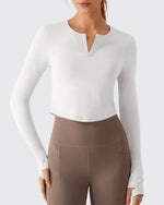 Lightbreeze V Neck UPF 50+ Thumbholes Long Sleeve