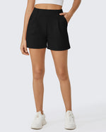 G4Free - EverGoing High-Waist Belted Pleated Casual Dressy Shorts -GF24E200AF-XS-GF24E200AA-S-GF24E200AB-M-GF24E200AC-L-GF24E200AD-XL