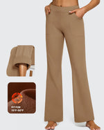 G4Free - Fleece Lined High-Waist Flare Work Pants -GF23A192CA-S-GF23A167DA-S-GF23A193CA-S-GF23A192CB-M-GF23A167DB-M
