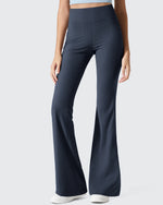 G4Free - Ribbed High Waisted Pockets Bootcut Leggings -GF25A568AA-S-GF25A569AA-S-GF25A570AA-S-GF25A568AB-M-GF25A569AB-M