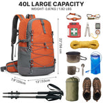 G4Free 40L Lightweight Travel Backpack with Rain Cover