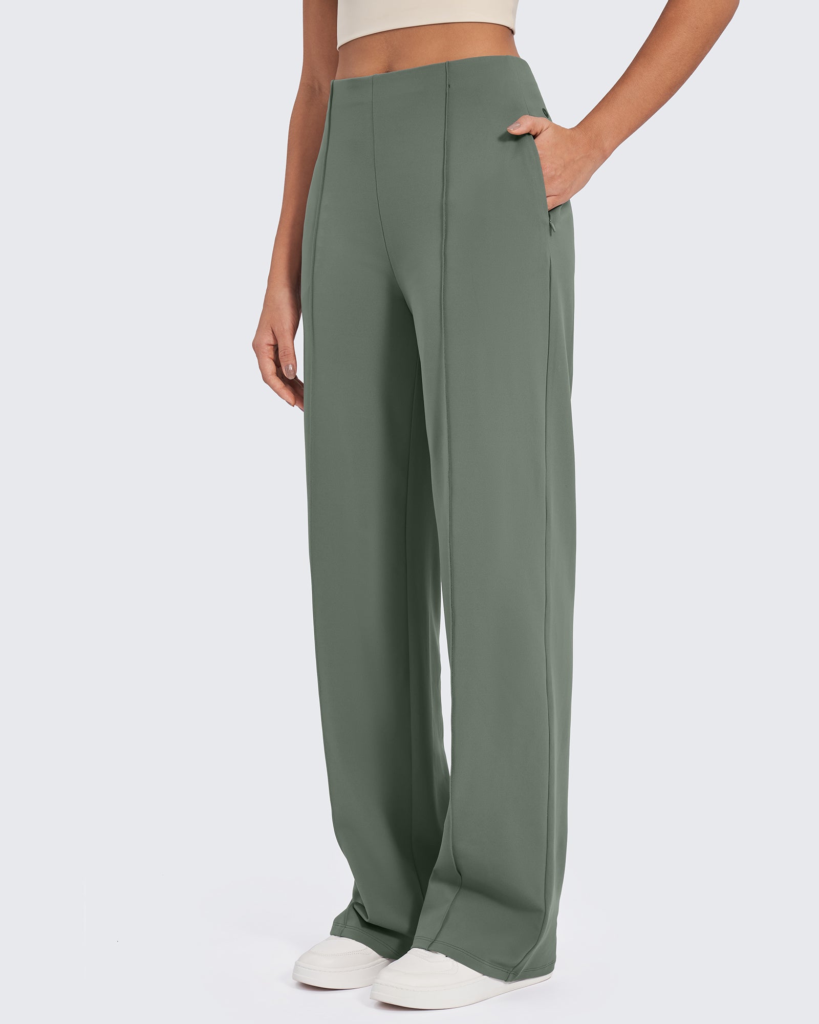 G4Free Activewear - Business Front Pleats Wide Leg Pants -GF24J276AA-S-GF24J277AA-S-GF24J278AA-S-GF24J276AB-M-GF24J277AB-M