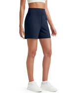 G4FREE High-Waist Burmuda Athletic Shorts 5 