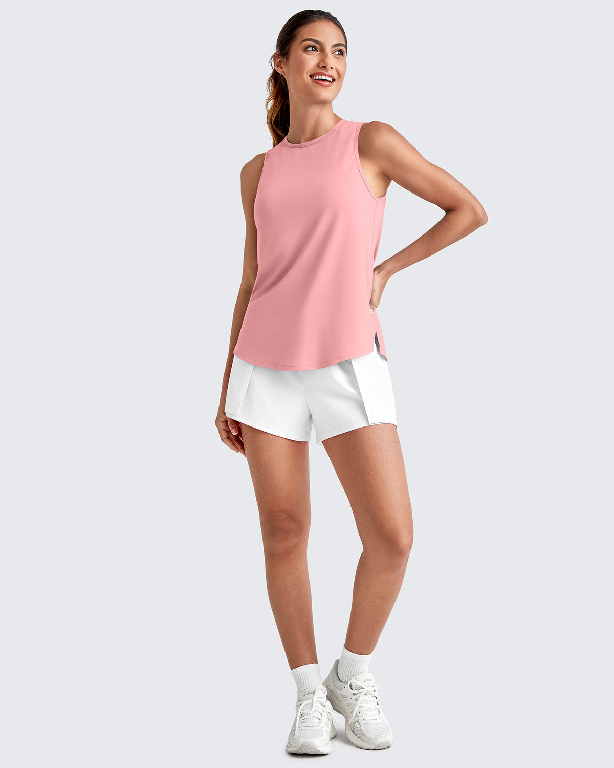 G4Free Activewear Lightweight Athletic Sleeveless Long Tank Tops 