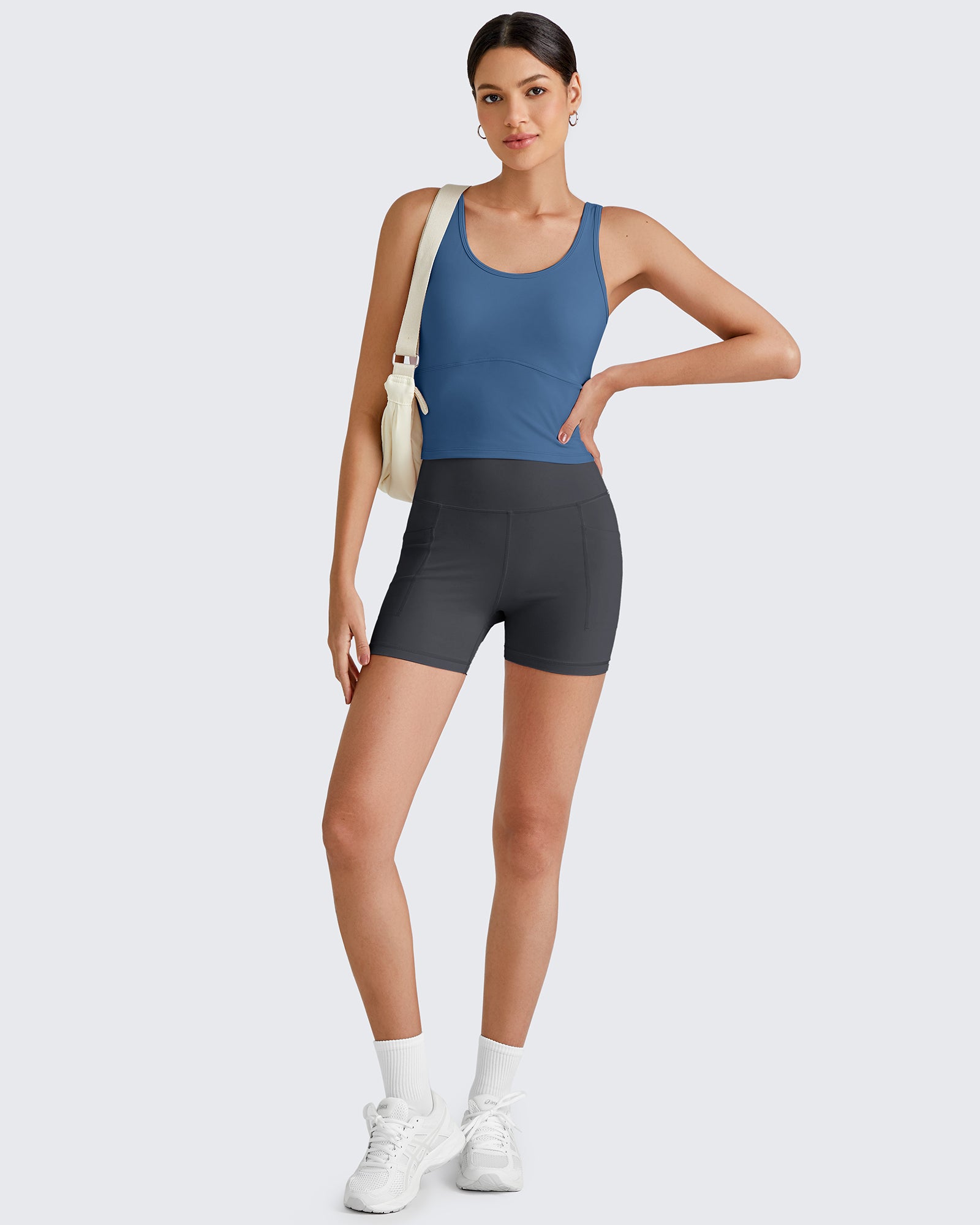 G4Free - BareFeel Built in Bra Workout Tank Tops -GF25L333AA-S-GF25L333AB-M-GF25L333AC-L-GF25L333AD-XL-GF25L333AF-XS