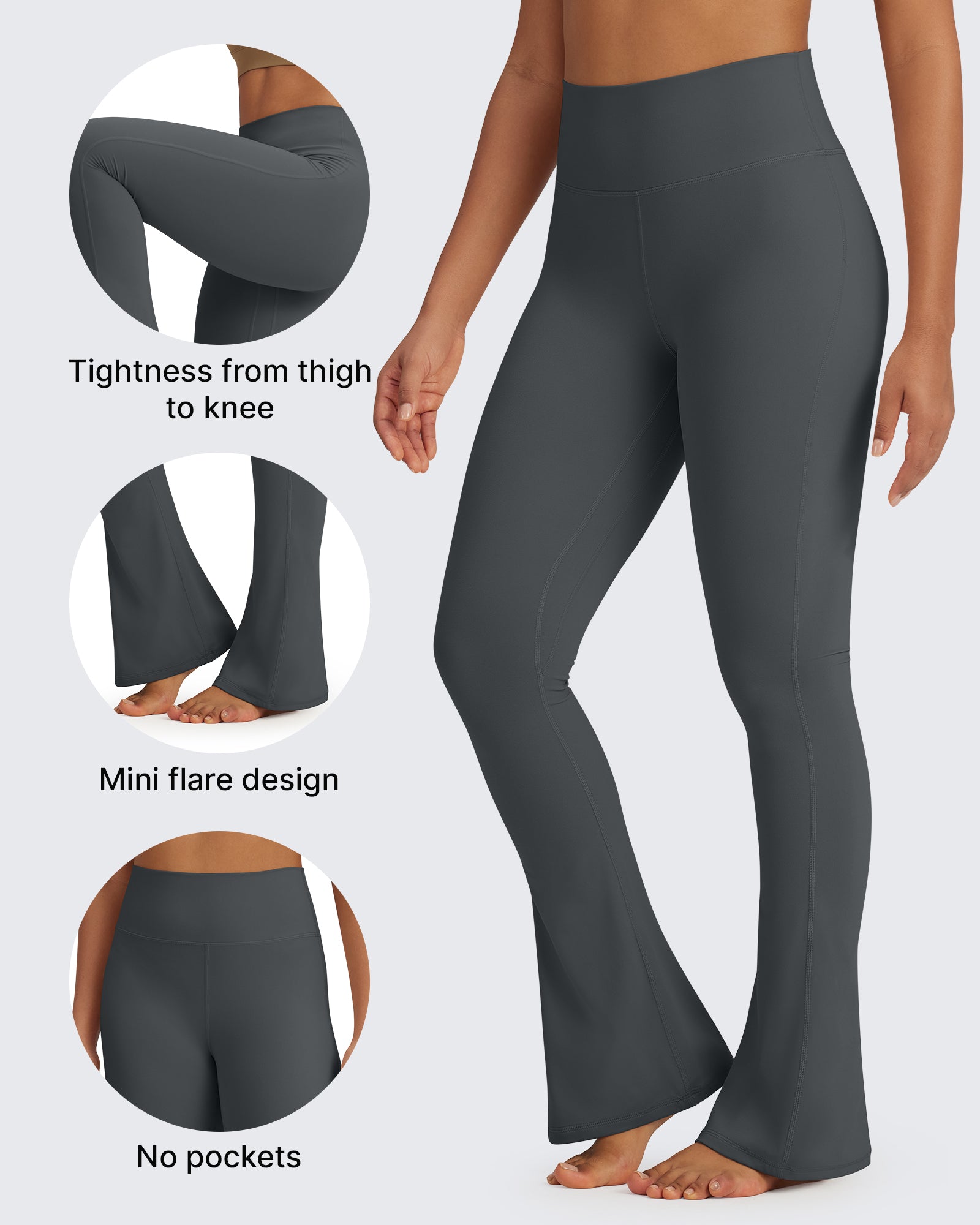 G4Free - BareFeel Casual High-Waisted Mini Flare Pants -GF24A244AA-S-GF24A245AA-S-GF24A246AA-S-GF24A244AB-M-GF24A245AB-M