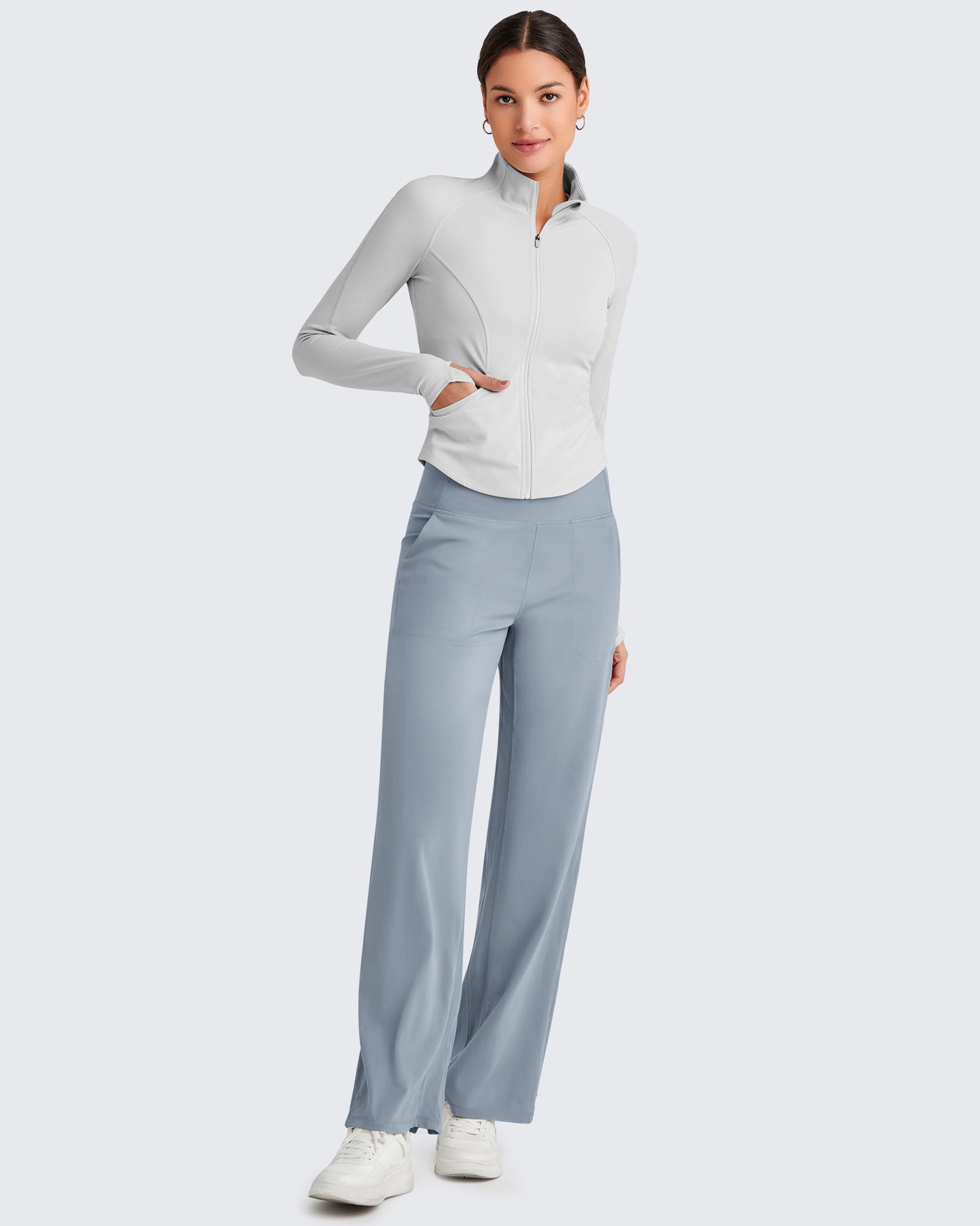 G4Free - BareFeel Cropped Slim Fit Full Zip Workout Jackets -GF25M411AA-S-GF25M411AB-M-GF25M411AC-L-GF25M411AD-XL-GF25M411AE-XXL