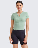G4Free - BareFeel Half Zip Slim Fit Athletic Shirts -GF25K335DA-S