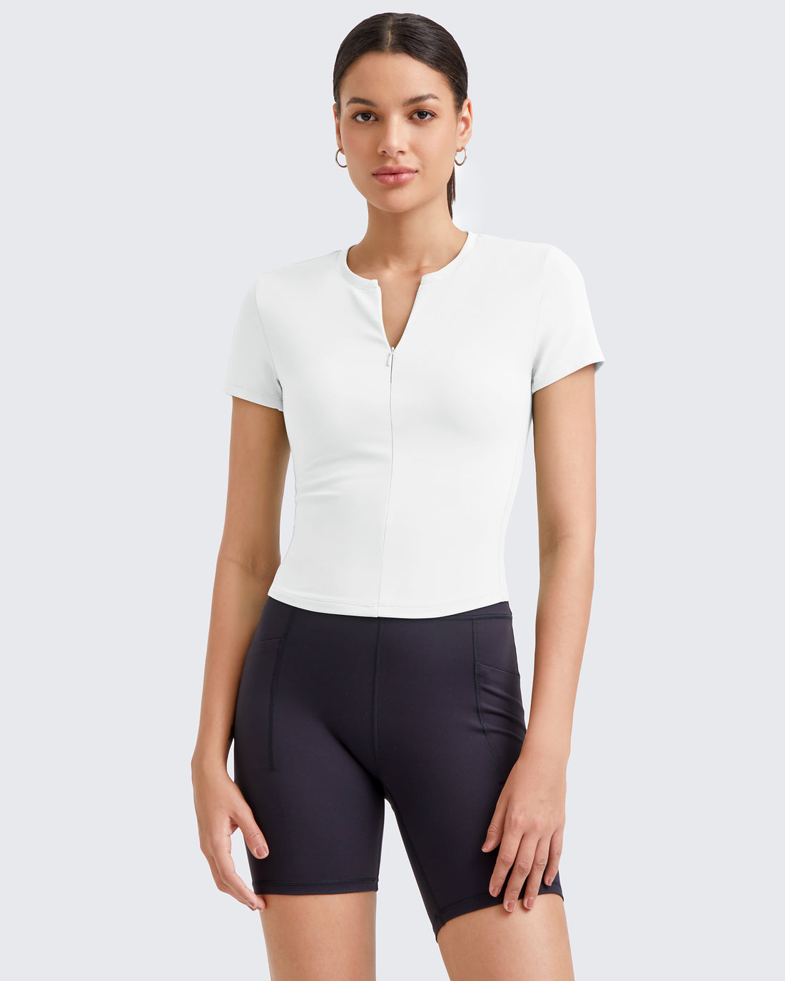 G4Free - BareFeel Half Zip Slim Fit Athletic Shirts -GF25K335DA-S-GF25K335DB-M-GF25K335DC-L-GF25K335DD-XL-GF25K335DF-XS