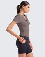 G4Free - BareFeel Half Zip Slim Fit Athletic Shirts -GF25K335DA-S-GF25K335DB-M-GF25K335DC-L-GF25K335DD-XL-GF25K335DF-XS