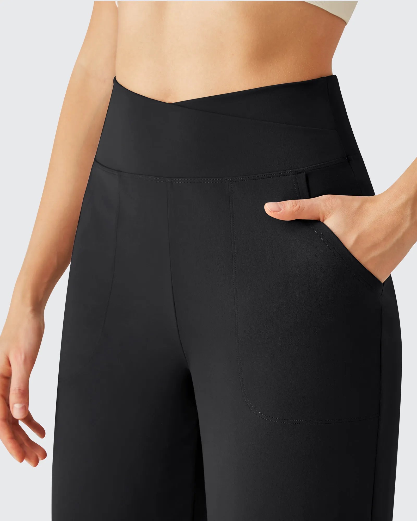 G4Free - BareFeel High Stretch Ankle Wide Leg Yoga Pants -GF26J781A001A-S-GF26J782A001A-S-GF26J783A001A-S-GF26J781A001B-M-GF26J782A001B-M