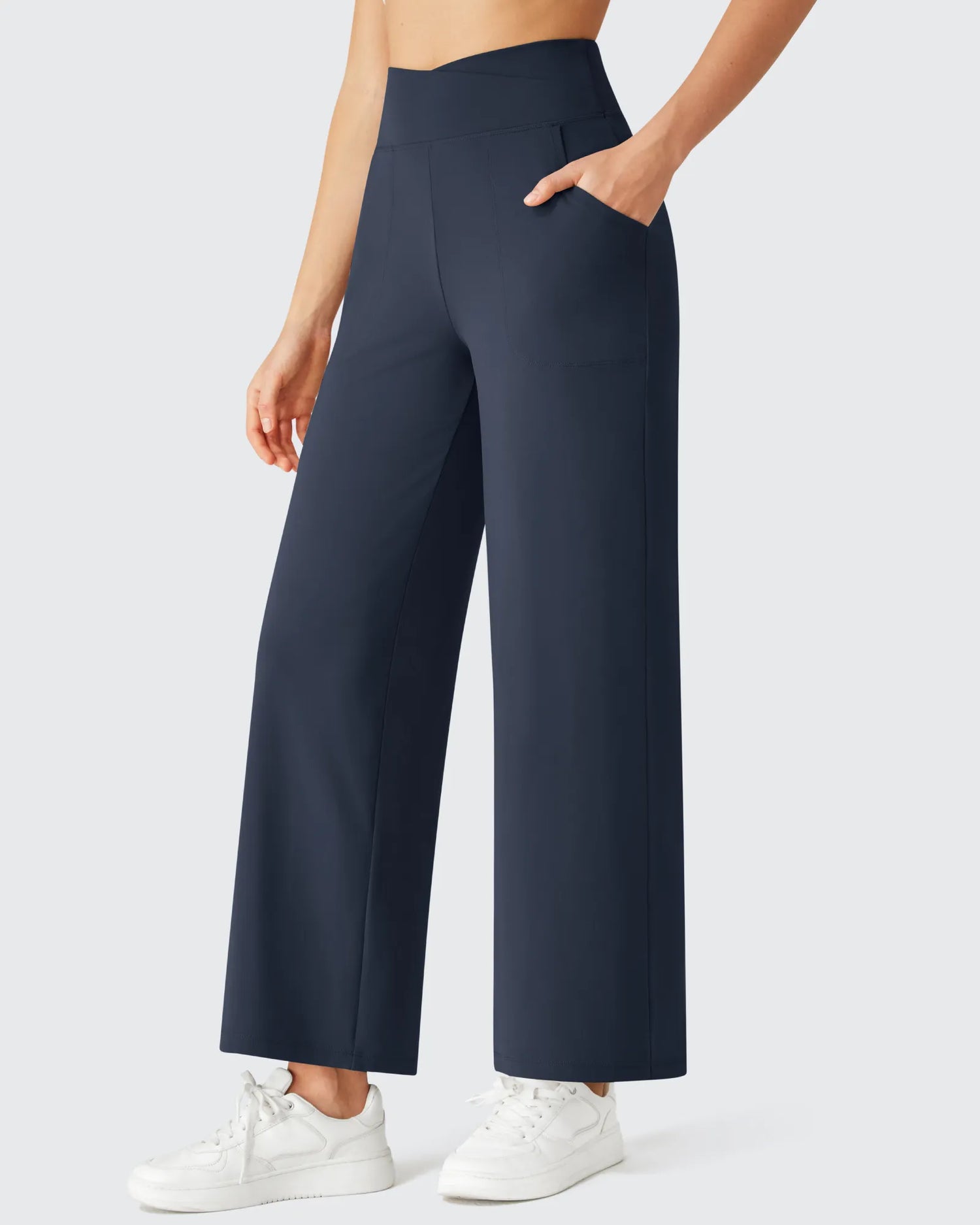 G4Free - BareFeel High Stretch Ankle Wide Leg Yoga Pants -GF26J781A001A-S-GF26J782A001A-S-GF26J783A001A-S-GF26J781A001B-M-GF26J782A001B-M