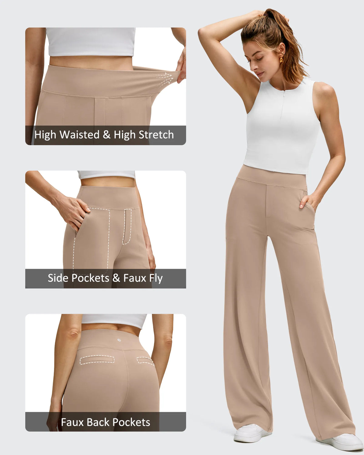 G4Free - BareFeel High Stretch Wide Leg Yoga Pants -GF25J622EA-S-GF25J623EA-S-GF25J624EA-S-GF25J622EB-M-GF25J623EB-M