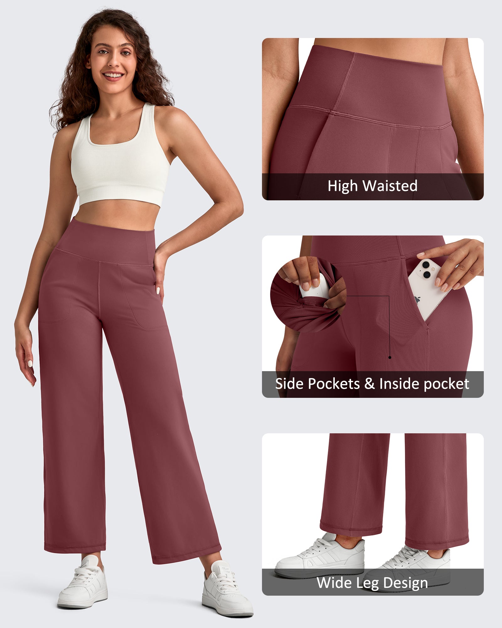 G4Free - BareFeel High Waist Wide Leg Ankle Length Pants -GF25J487AF-XS-GF25J488AF-XS-GF25J489AF-XS-GF25J487AA-S-GF25J488AA-S