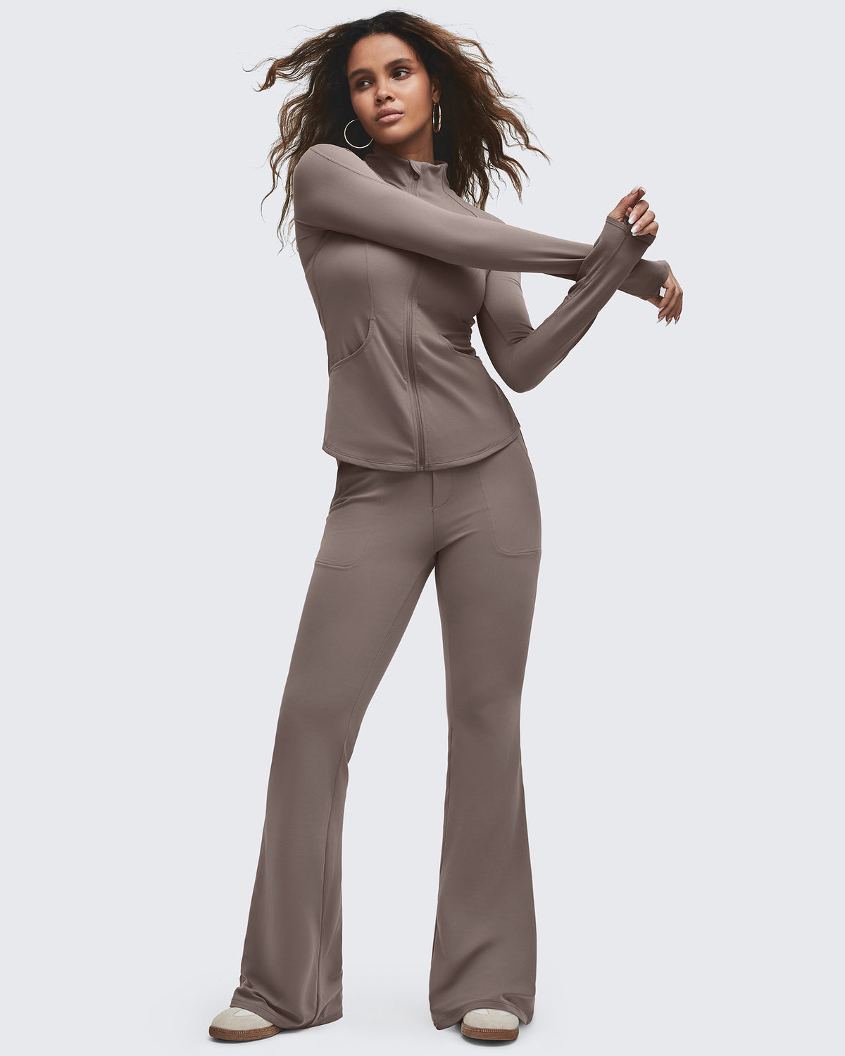 G4Free - BareFeel High Waisted Pockets Flare Dress Pants -GF25A548DF-XS-GF25A549DF-XS-GF25A550DF-XS-GF25A548DA-S-GF25A549DA-S