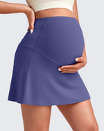 G4Free - BareFeel Inner Shorts Maternity Workout Skirt -GF25HY520AA-S-GF25HY520AB-M-GF25HY520AC-L-GF25HY520AD-XL-GF25HY520AF-XS