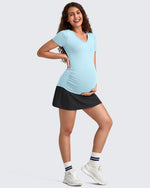 G4Free - BareFeel Inner Shorts Maternity Workout Skirt -GF25HY520AA-S-GF25HY520AB-M-GF25HY520AC-L-GF25HY520AD-XL-GF25HY520AF-XS