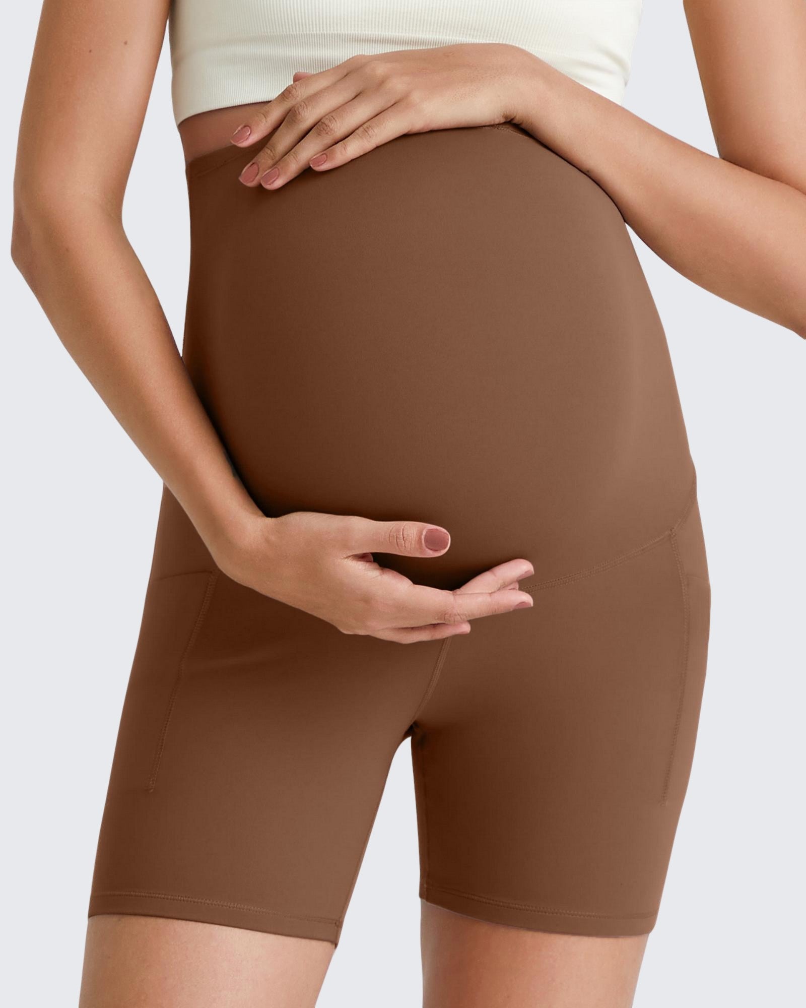G4Free - BareFeel Maternity Athletic Legging Shorts 5'' -GF25AY336AA-S