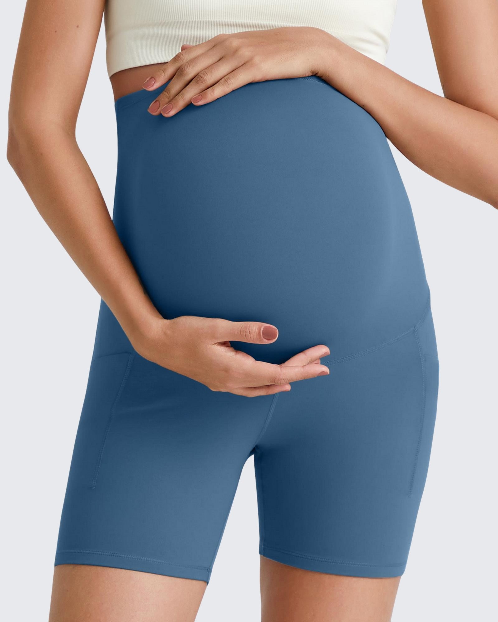 G4Free - BareFeel Maternity Athletic Legging Shorts 5'' -GF25AY336AA-S
