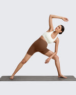 G4Free - BareFeel Maternity Athletic Legging Shorts 5'' -GF25AY336AA-S-GF25AY336AB-M-GF25AY336AC-L-GF25AY336AD-XL-GF25AY336AE-XXL