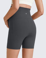 G4Free - BareFeel Maternity Athletic Legging Shorts 5'' -GF25AY336AA-S-GF25AY336AB-M-GF25AY336AC-L-GF25AY336AD-XL-GF25AY336AE-XXL