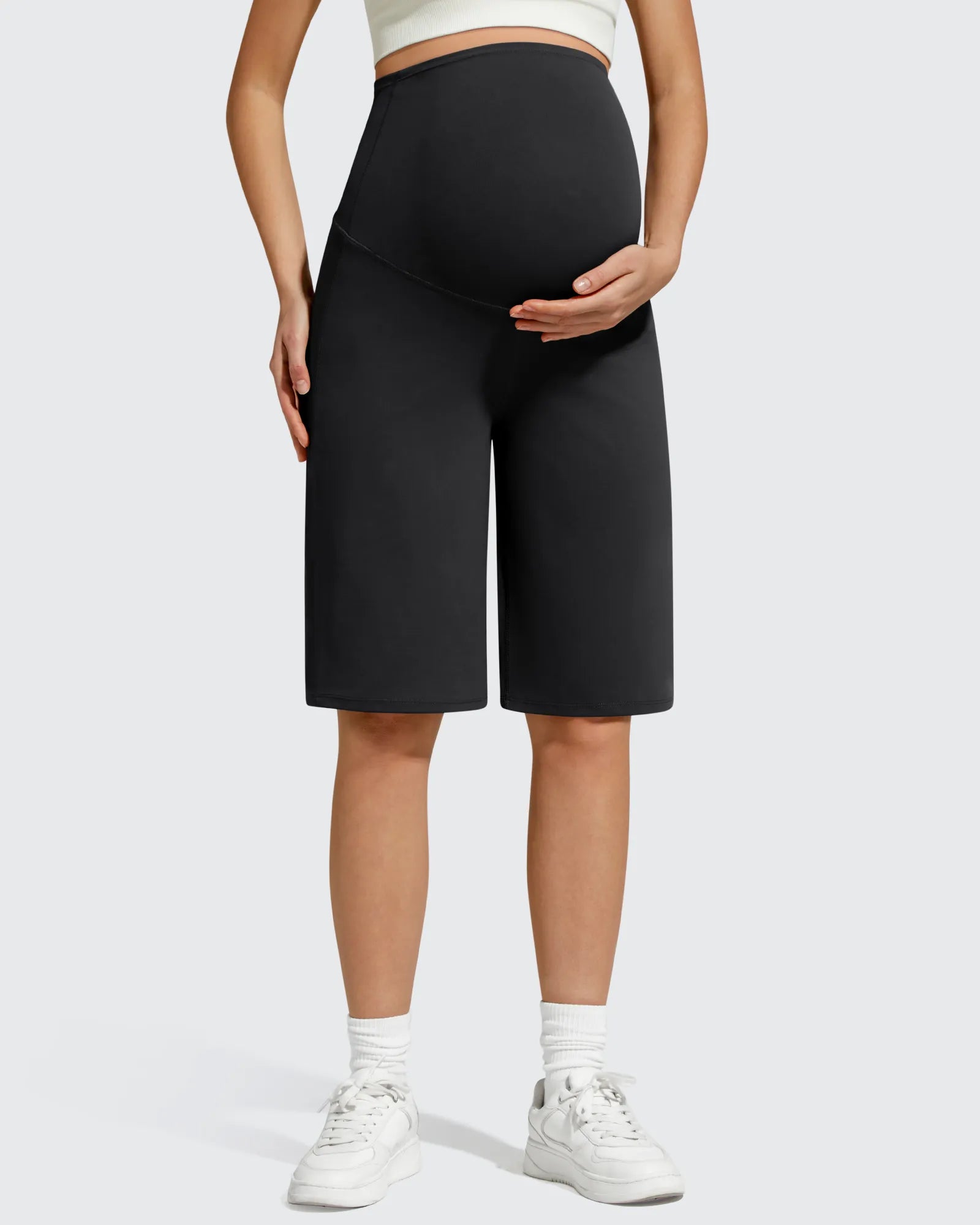 G4Free - BareFeel Maternity Bermuda Wide Leg Shorts -GF26EY793A001A-S-GF26EY793A001B-M-GF26EY793A001D-XL-GF26EY793A001C-L-GF26EY793A001E-XXL