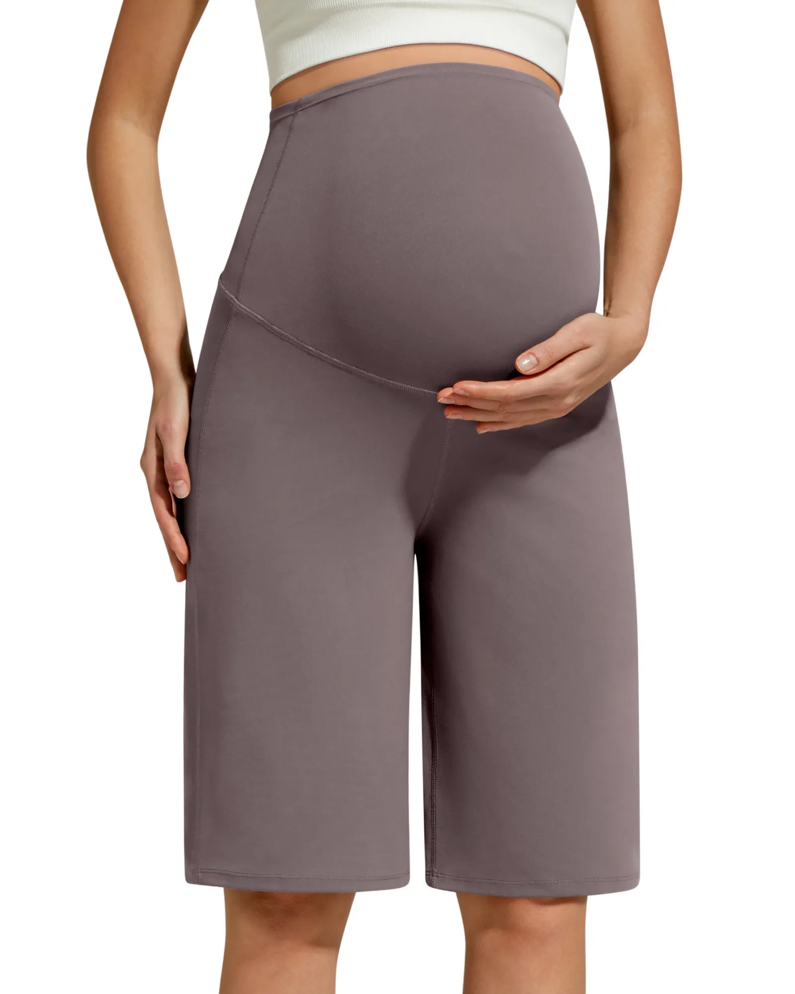 G4Free - BareFeel Maternity Bermuda Wide Leg Shorts -GF26EY793A001A-S-GF26EY793A001B-M-GF26EY793A001D-XL-GF26EY793A001C-L-GF26EY793A001E-XXL