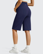 G4Free - BareFeel Maternity Bermuda Wide Leg Shorts -GF26EY793A001A-S-GF26EY793A001B-M-GF26EY793A001D-XL-GF26EY793A001C-L-GF26EY793A001E-XXL