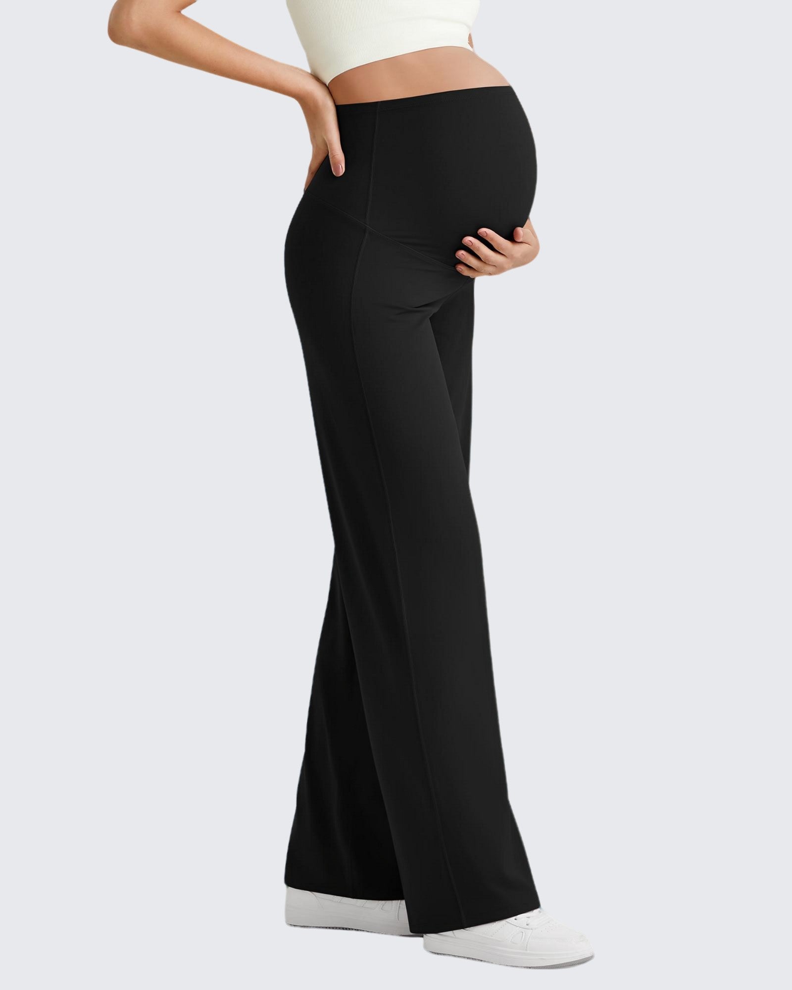 G4Free - BareFeel Maternity Wide Leg Dress Pants -GF24JY347FA-S