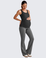G4Free - BareFeel Ruched Workout Pregnancy Tank -GF25LY405FA-S-GF25LY405FB-M-GF25LY405FC-L-GF25LY405FD-XL-GF25LY405FF-XS