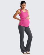G4Free - BareFeel Ruched Workout Pregnancy Tank -GF25LY405FA-S-GF25LY405FB-M-GF25LY405FC-L-GF25LY405FD-XL-GF25LY405FF-XS