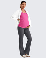 G4Free - BareFeel Ruched Workout Pregnancy Tank -GF25LY405FA-S-GF25LY405FB-M-GF25LY405FC-L-GF25LY405FD-XL-GF25LY405FF-XS