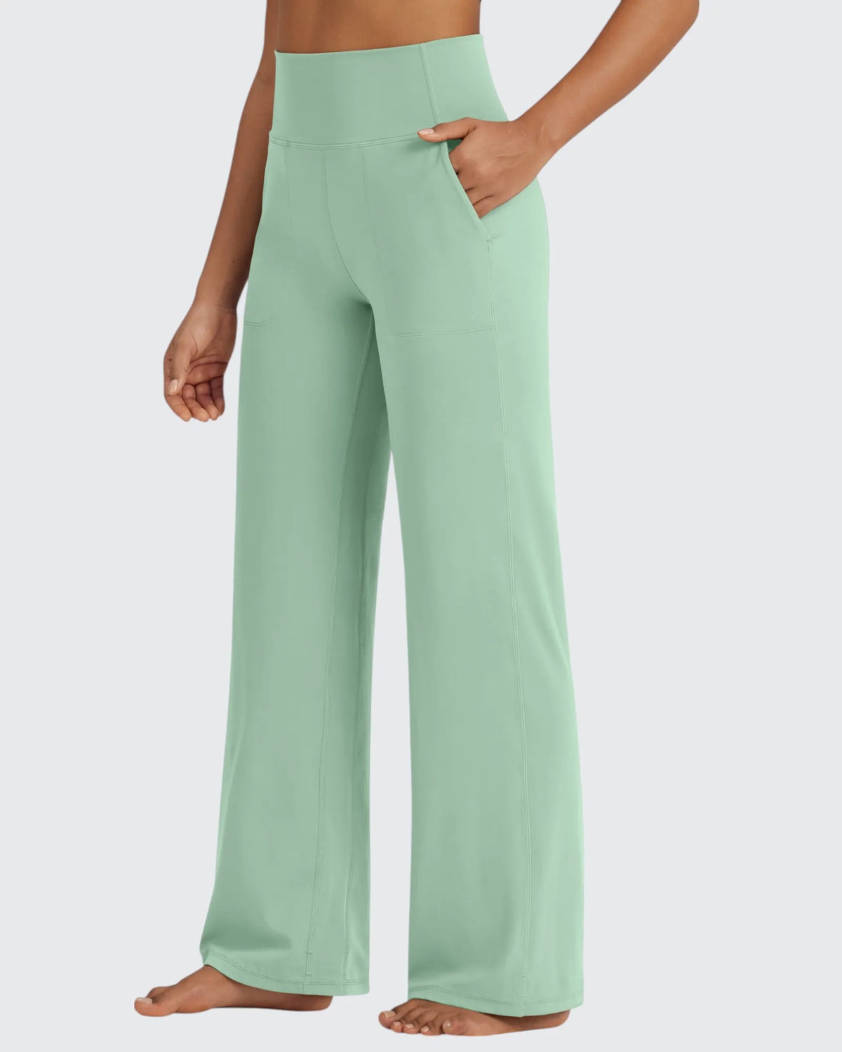 G4Free - BareFeel Seamless High-Waist Dressy Pants Petite -GF24J241BA-S