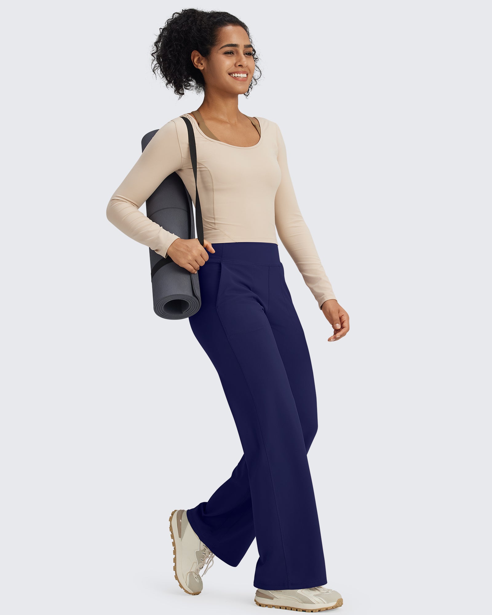 G4Free - BareFeel Seamless High-Waist Dressy Pants Tall -GF24J243AA-S-GF24J243AB-M-GF24J243AC-L-GF24J243AD-XL-GF24J243AE-XXL