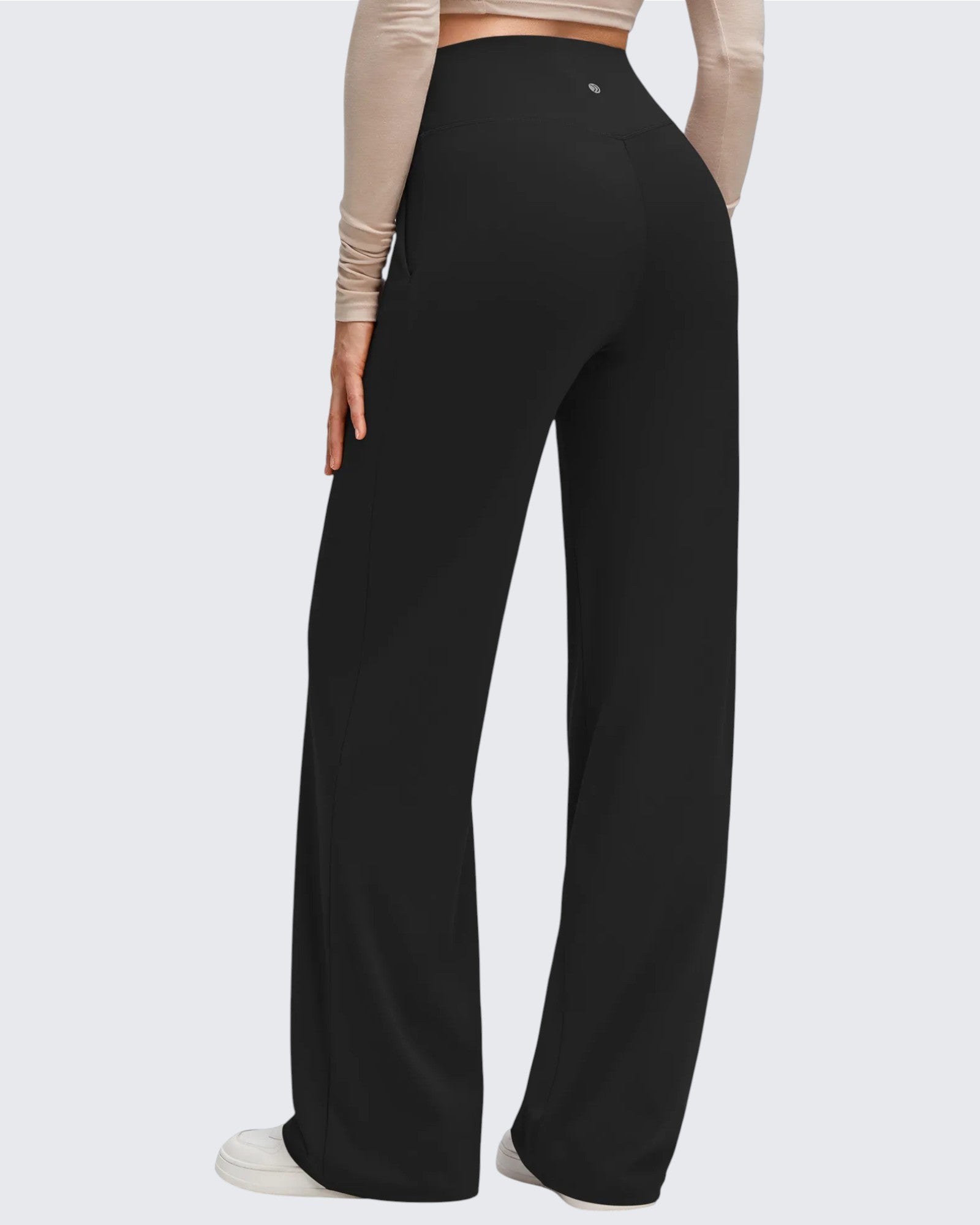 G4Free - BareFeel Side Pleated V Waist Wide Leg Yoga Pants -GF25J596AA-S-GF25J597AA-S-GF25J598AA-S-GF25J596AB-M-GF25J597AB-M