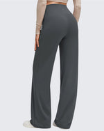 G4Free - BareFeel Side Pleated V Waist Wide Leg Yoga Pants -GF25J596AA-S-GF25J597AA-S-GF25J598AA-S-GF25J596AB-M-GF25J597AB-M