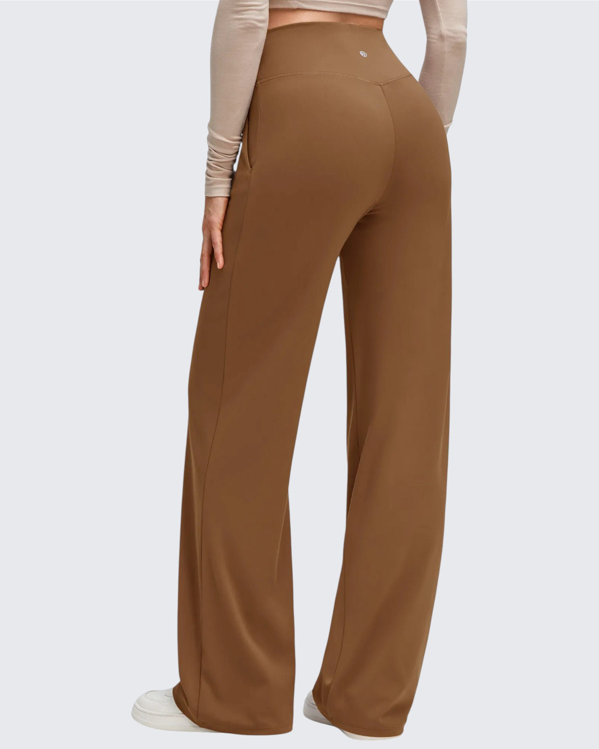 G4Free - BareFeel Side Pleated V Waist Wide Leg Yoga Pants -GF25J596AA-S-GF25J597AA-S-GF25J598AA-S-GF25J596AB-M-GF25J597AB-M