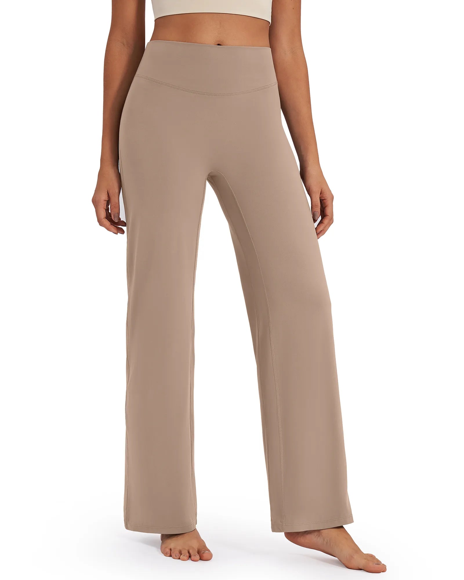 G4Free - BareFeel Wide Leg High-Waisted Pants Petite -GF24J247FA-S-GF24J247FB-M-GF24J247FC-L-GF24J247FD-XL-GF24J247FE-XXL