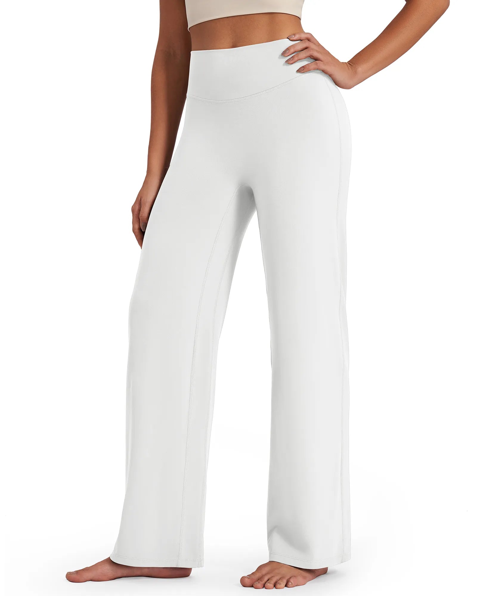 G4Free - BareFeel Wide Leg High-Waisted Pants Petite -GF24J247FA-S-GF24J247FB-M-GF24J247FC-L-GF24J247FD-XL-GF24J247FE-XXL