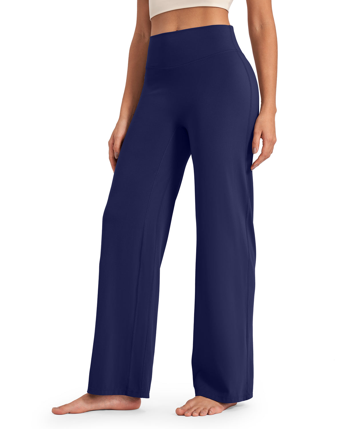 G4Free - BareFeel Wide Leg High-Waisted Pants Regular -GF24J248GA-S
