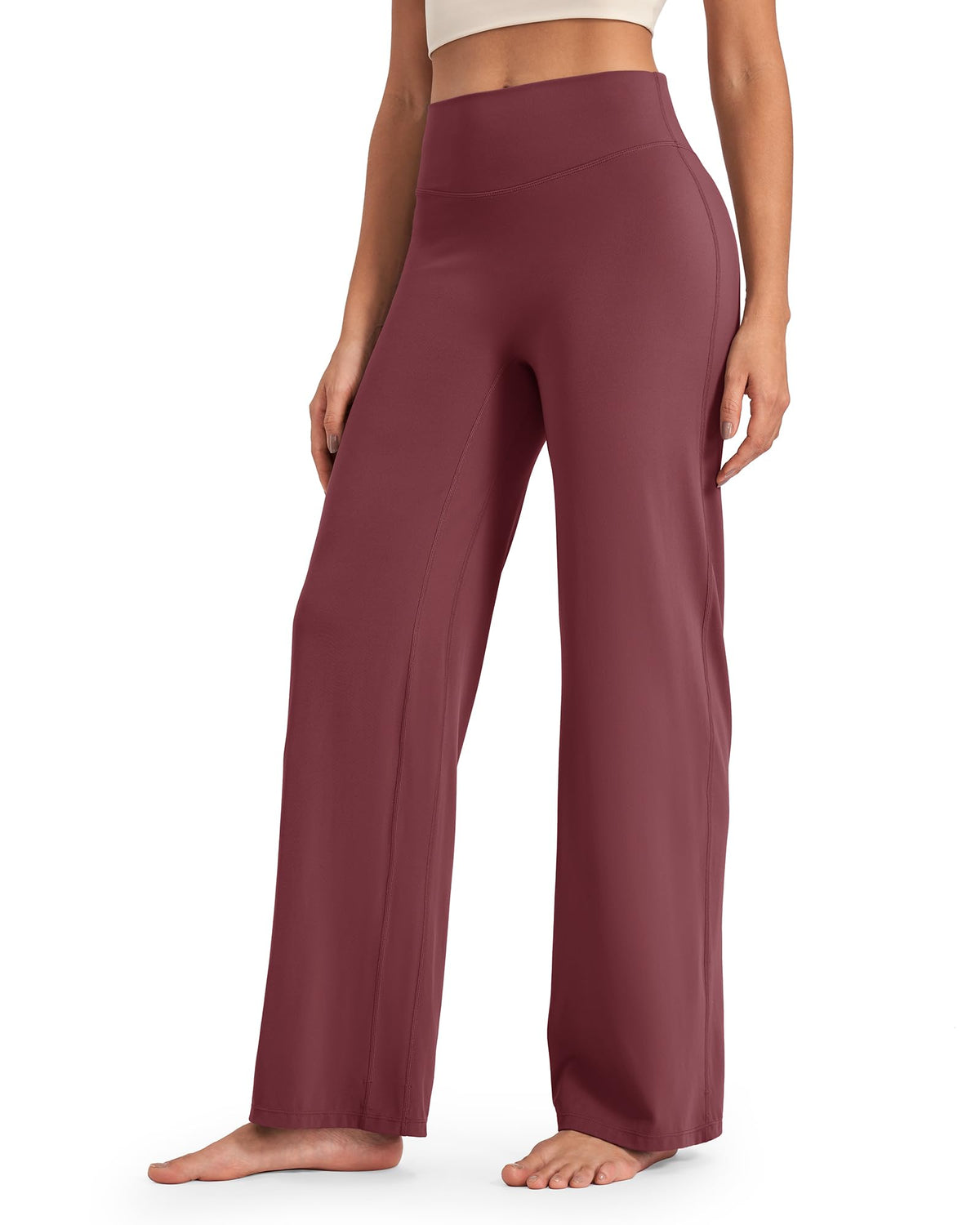 G4Free - BareFeel Wide Leg High-Waisted Pants Regular -GF24J248GA-S