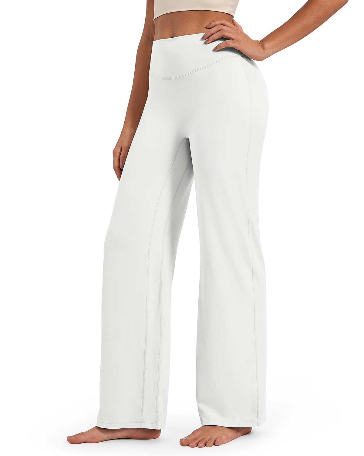 G4Free - BareFeel Wide Leg High-Waisted Pants Regular -GF24J248GA-S