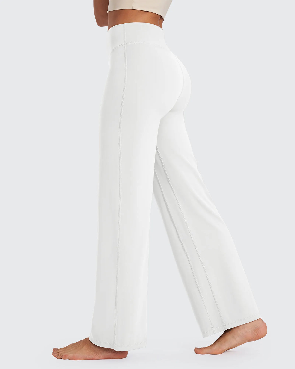 G4Free - BareFeel Wide Leg High-Waisted Pants Tall -GF24J249GA-S