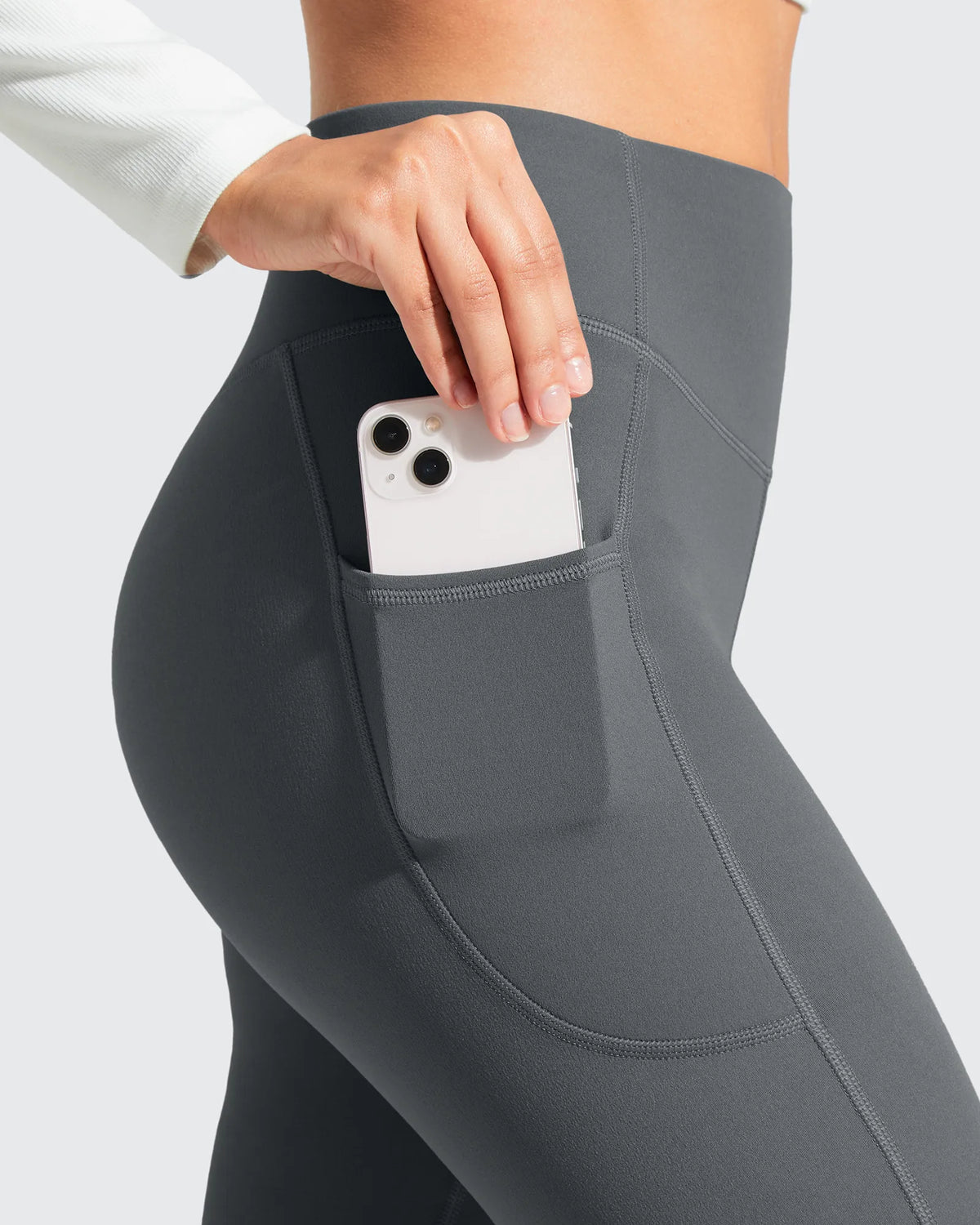 G4Free - Barefeel Fleece Lined High Stretch Yoga Workout Leggings -GF25G767AA-S-GF25G768AA-S-GF25G767AB-M-GF25G768AB-M-GF25G767AC-L