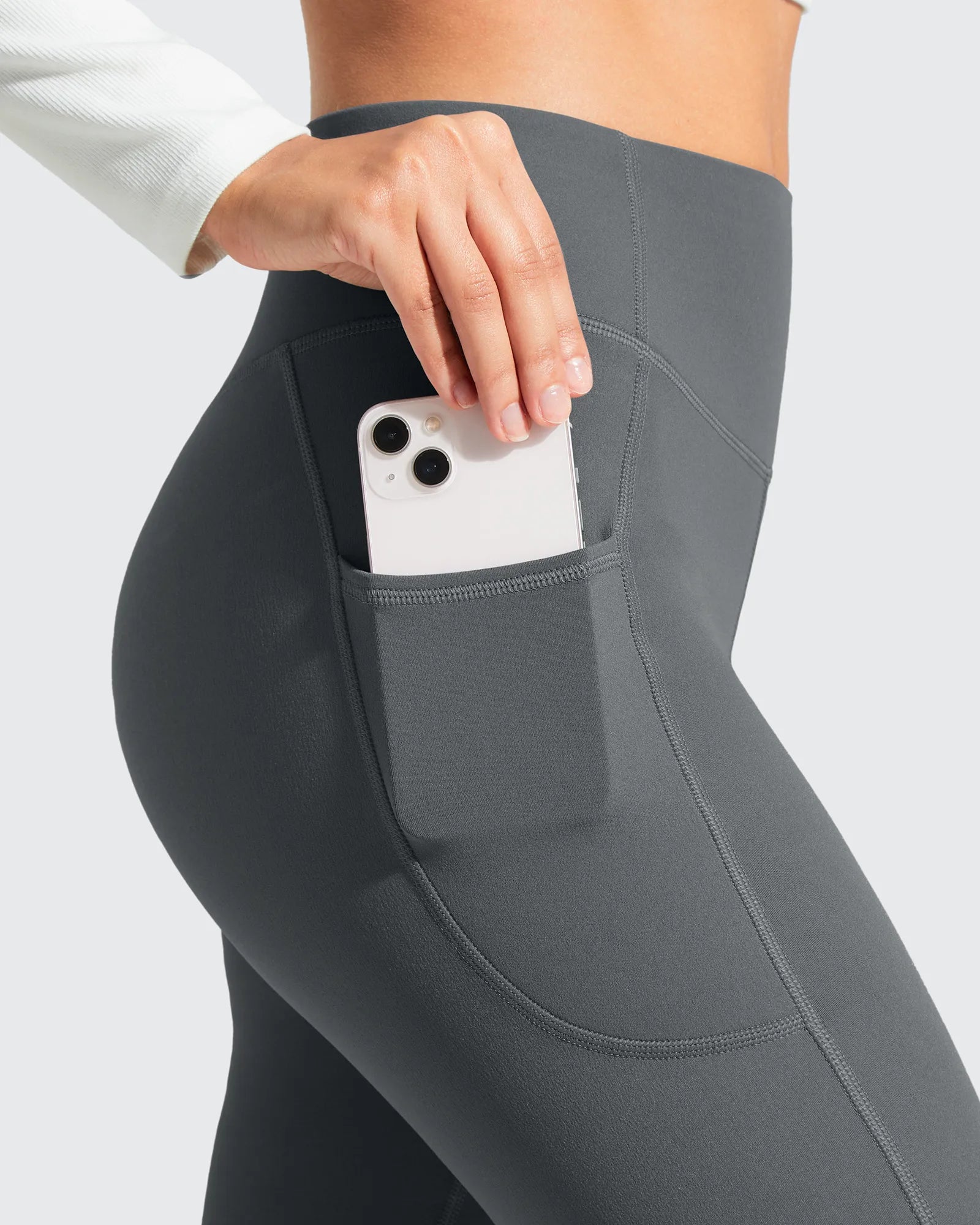 G4Free - Barefeel Fleece Lined High Stretch Yoga Workout Leggings -GF25G767AA-S-GF25G768AA-S-GF25G767AB-M-GF25G768AB-M-GF25G767AC-L