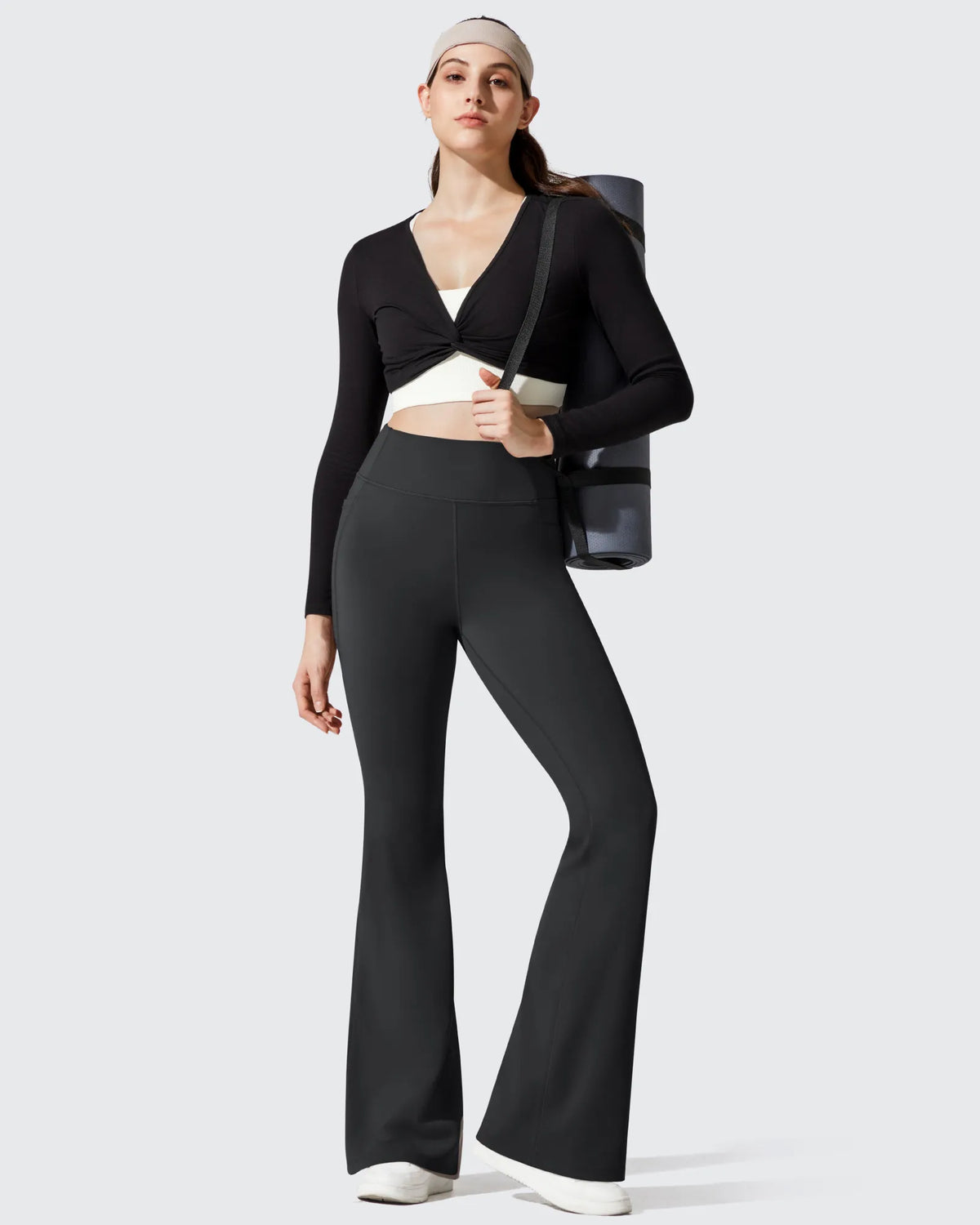 G4Free - Barefeel Fleece Lined High Waist Flare Yoga Leggings -GF25A703AA-S-GF25A704AA-S-GF25A705AA-S-GF25A703AB-M-GF25A704AB-M