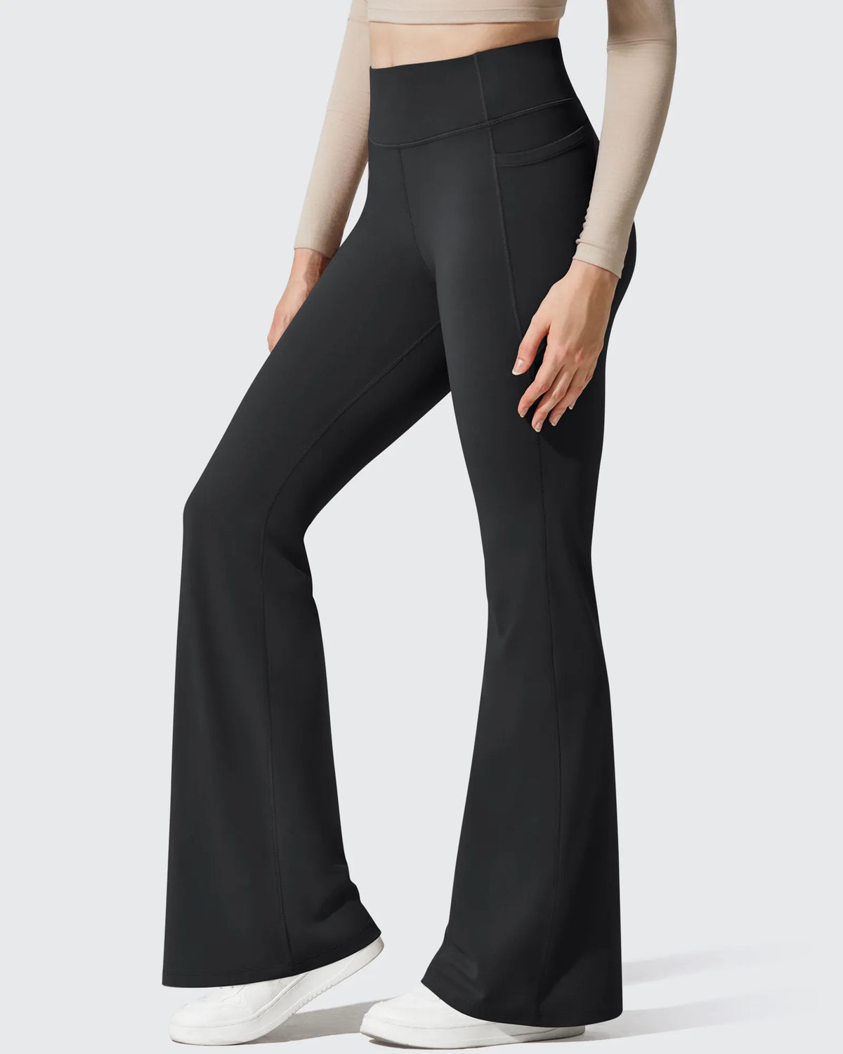 G4Free - Barefeel Fleece Lined High Waist Flare Yoga Leggings -GF25A703AA-S-GF25A704AA-S-GF25A705AA-S-GF25A703AB-M-GF25A704AB-M