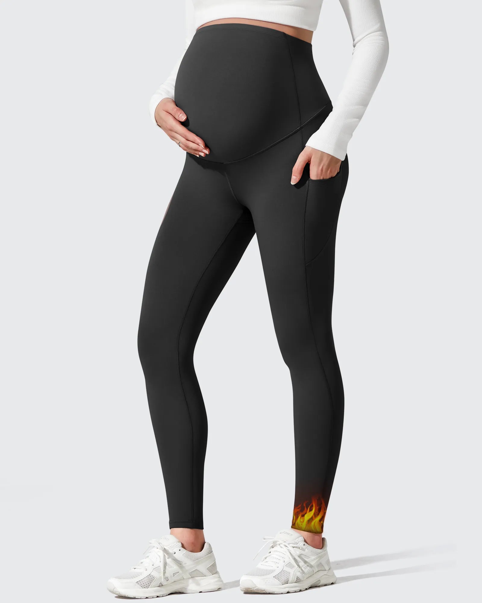 G4Free - Barefeel Fleece Lined Maternity Leggings -GF25AY634AA-S-GF25AY635AA-S-GF25AY636AA-S-GF25AY634AB-M-GF25AY635AB-M