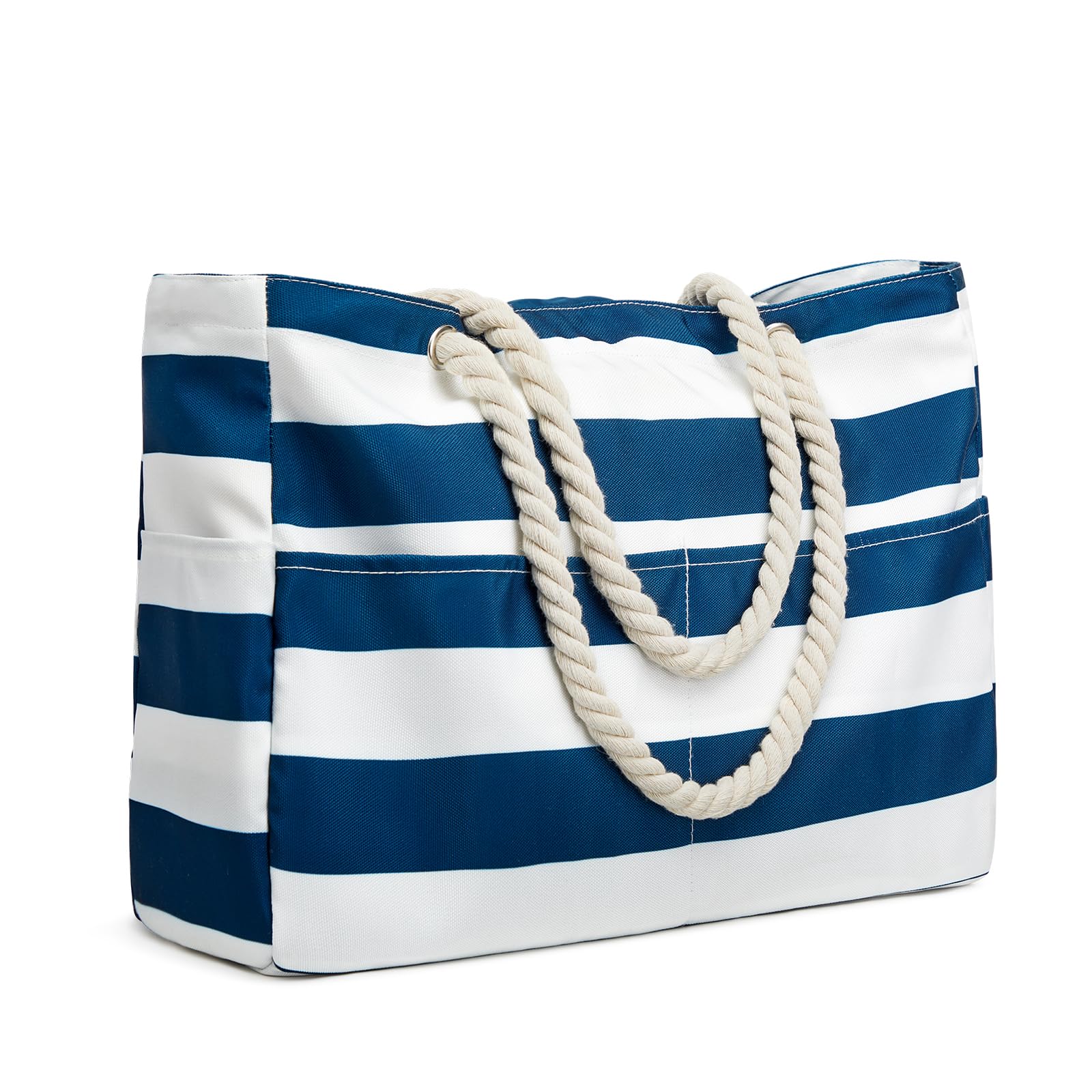 G4Free - Canvas Waterproof Sandproof Large Beach Tote Bags -TN25B597A-TN25B597B-TN25B597C