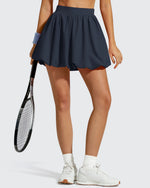 G4Free - Chillwhisp Bubble Ruffled Hem Inner Shorts Tennis Skirts 14'' -GF26H796B005F-XS